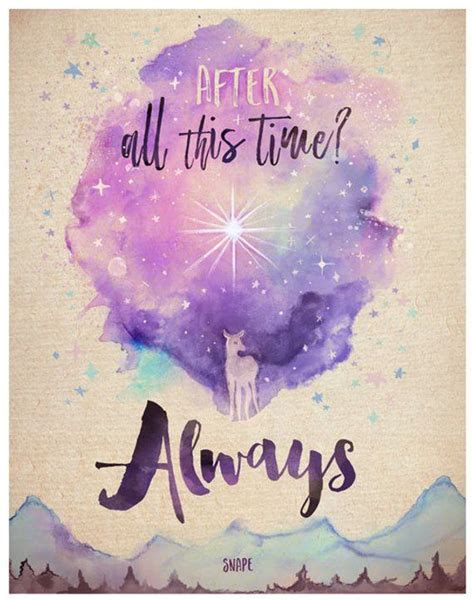 Harry Potter Snape After All This Time? Always Quote, Wall Art Print ...