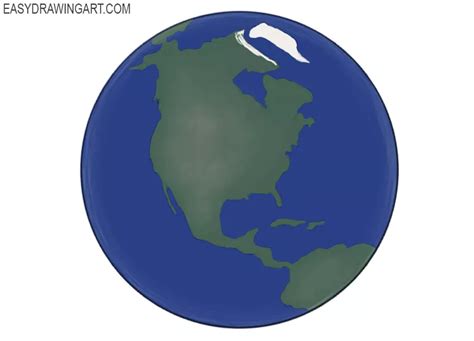 How to Draw the Earth - Easy Drawing Art