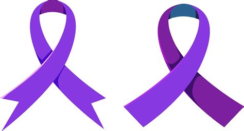 Epilepsy awareness ribbon isolated 4633213 Vector Art at Vecteezy