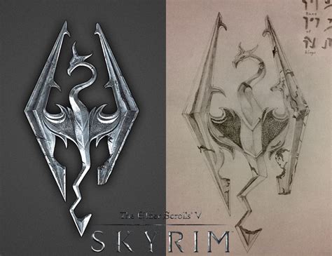 Skyrim Logo Drawing at GetDrawings | Free download