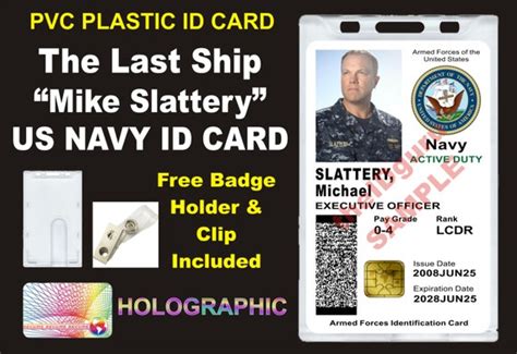 The Last Ship Mike Slattery's US Navy ID Badge / Card