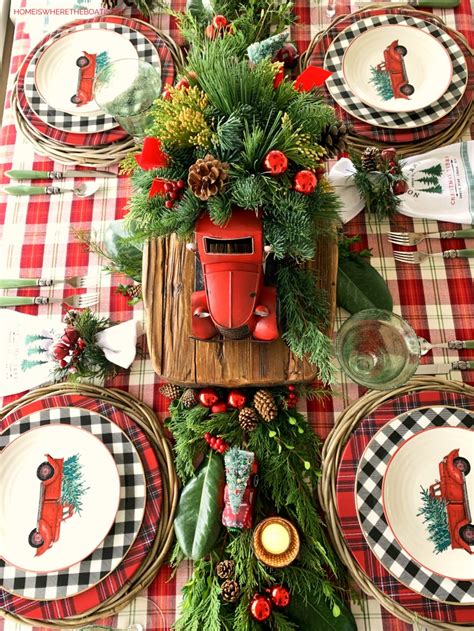 25 Red Truck Christmas Decor and DIY Ideas - Pink Fortitude, LLC