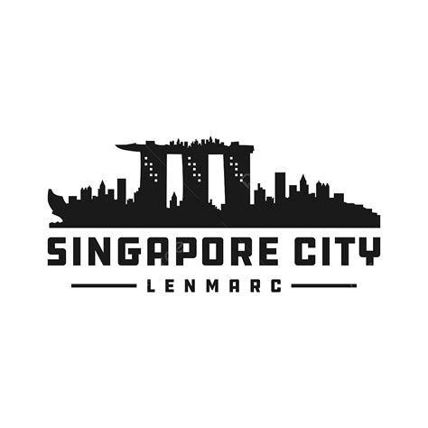 Singapore City Skyline Silhouette Vector PNG, Singapore City Silhouette Logo, City, Singapore ...
