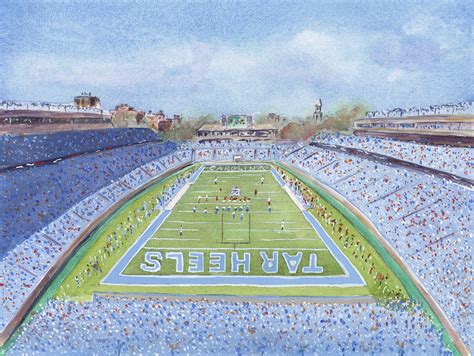 Tar Heels Kenan Stadium UNC Tar Heels University of NC - Etsy