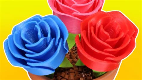 3D Printed Roses For Valentine's Day - YouTube