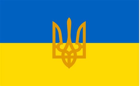 Ukraine Trident Flag 150 x 90cm - Custom Flag Australia