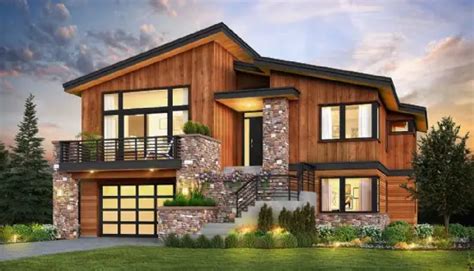 Split-Level House Plans & Home Designs | The House Designers