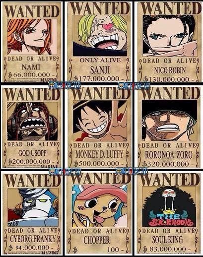 new straw hat bounty posters - Google Search One Piece World, Nami One Piece, One Piece Anime ...