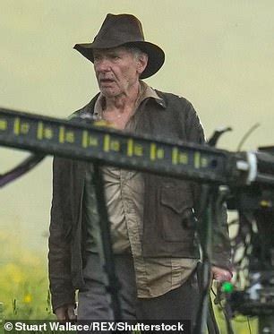 Filming for Indiana Jones 5 continues as Harrison Ford's body double films scenes on top of a ...