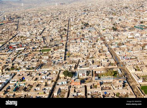 Aerial photo of Kabul Afghanistan of the city center and surroundings ...