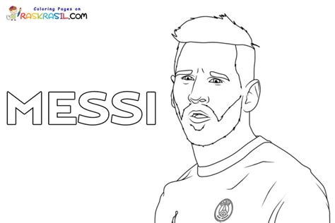 Lionel Messi Colouring Pages - Free Printable Templates