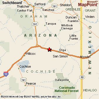 Where is Bowie, Arizona? see area map & more