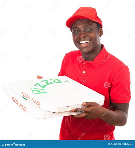 Pizza Delivery Boy stock photo. Image of happy, pizza - 84025022