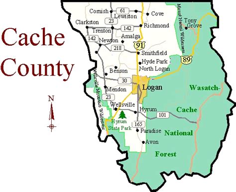 Map of Cache County