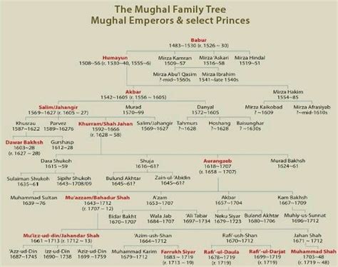 Mughal Family Tree | Indian history facts, General knowledge facts, General knowledge book