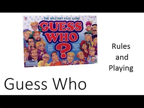 How to play Guess Who - YouTube