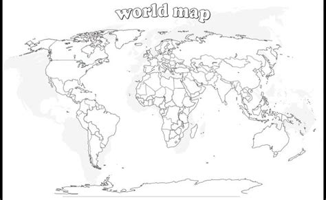 Printable Blank World Map Countries Blank World Map – Otosection