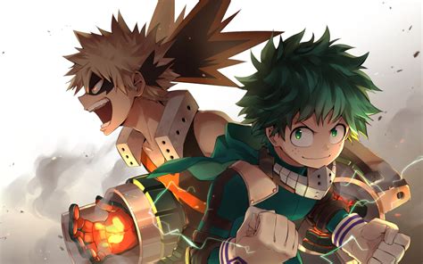 1440x900 Resolution Izuku Midoriya and Katsuki Bakugou Art 1440x900 Wallpaper - Wallpapers Den