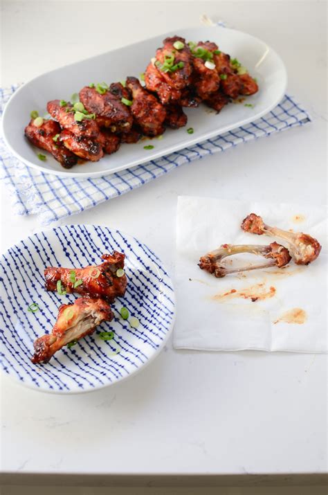 Baked Sweet and Spicy Sticky Chicken Wings - Beyond Kimchee