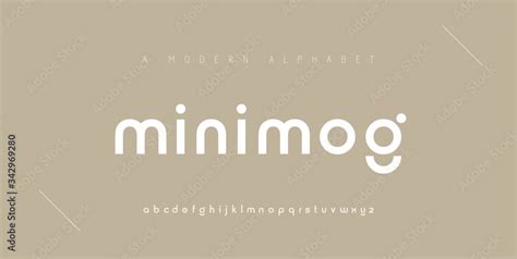 Abstract minimal modern alphabet fonts. Typography minimalist urban digital fashion future ...