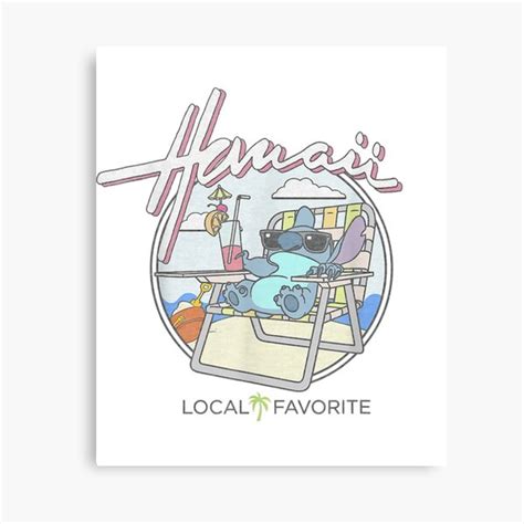 " Lilo And Stitch Hawaii Local Favorite" Canvas Print for Sale by GarzaUSArt | Redbubble