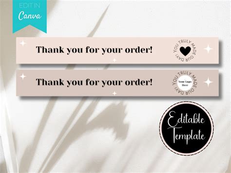 Order Receipt Banner Template for Etsy Shop, Etsy Order Receipt Banner Templates, Thank You for ...