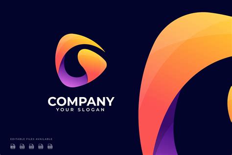 Letter G Gradient Color Logo | Creative Market