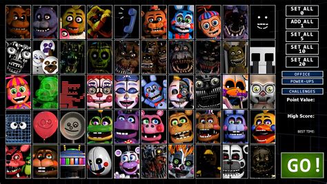 UCN Roster except the 50 characters were randomly selected : r/fivenightsatfreddys