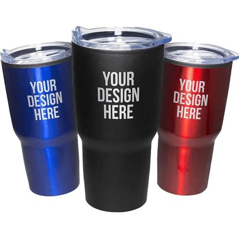 Marketing Mondo Insulated Tumblers with Plastic Interior (30 Oz ...