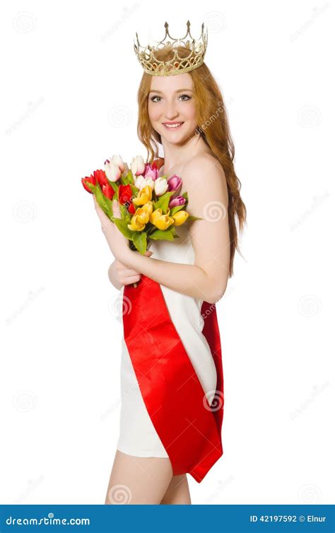 Beauty Contest Winner Isolated Stock Photo - Image of elegance, elegant: 42197592