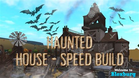 Haunted House (Exterior) Speed Build Bloxburg Halloween 2022 - YouTube