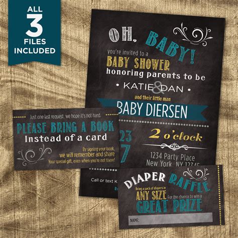 Gender Neutral Baby Shower Invitation kit Co-ed baby shower | Etsy