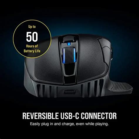 Corsair DARK CORE RGB PRO Wireless Gaming Mouse - The Gamesmen