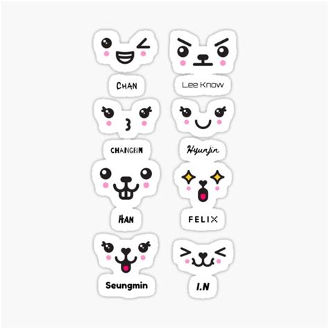 "Stray Kids Emoji" Sticker for Sale by heratees | Redbubble