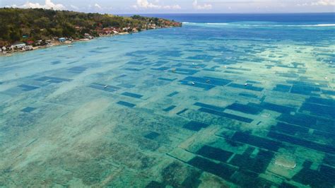 Waterway between Nusa Lembongan and Nusa Ceningan, Klungkung Regency, East Bali, Indonesia ...