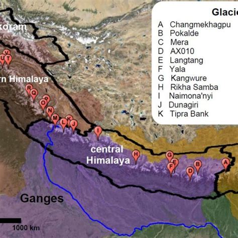 1. Map of the Hindu-Kush Karakoram Himalayan region showing the... | Download Scientific Diagram