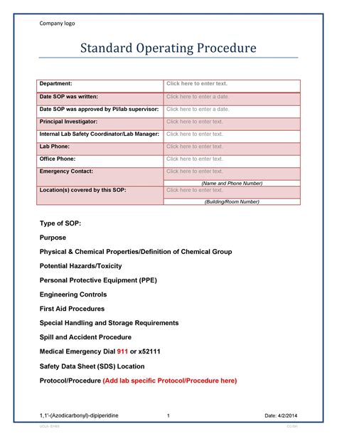 37 Best Standard Operating Procedure (SOP) Templates