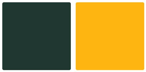 Green Bay Packers Color Codes Hex, RGB, and CMYK - Team Color Codes