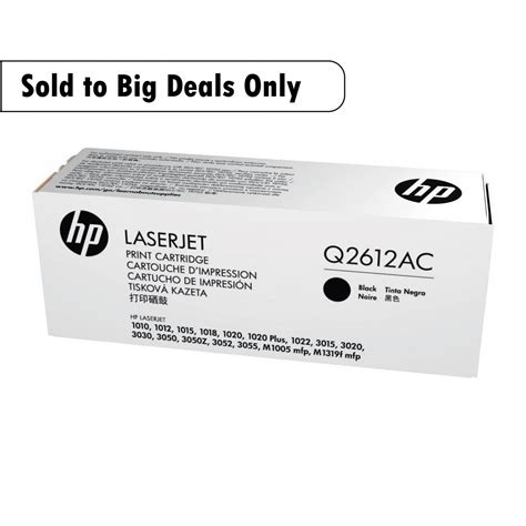 HP Q2612A HP12A Laser Toner Cartridge (Original) | Q2612AC | MIDTeks ...