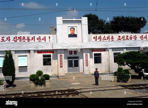 Train Station in rural North Korea Stock Photo, Royalty Free Image ...