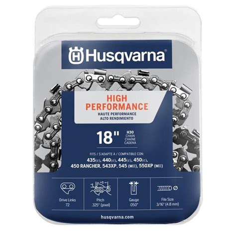 Husqvarna 18-in Replacement Chainsaw Chain in the Chainsaw Chains ...