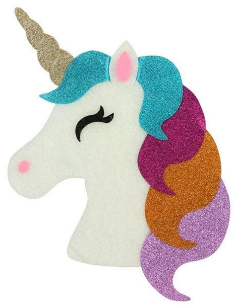 Glitter Unicorn Wreath Decor Foam and Felt Glitter Unicorn - Etsy