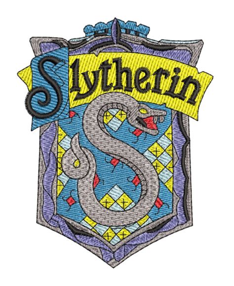 Embroidery Pattern Slytherin House Logo - A.G.E Store patterns