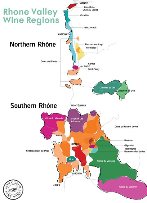 A quick and easy guide to the wine regions of Rhone www.bcfw.co.uk