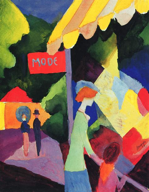 Fashion window - August Macke - WikiArt.org - encyclopedia of visual arts