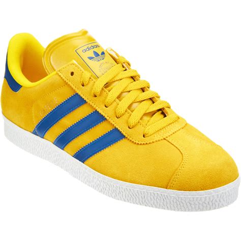 Adidas Gazelle 2 Yellow Suede Lowtop Sneaker W Blue Stripes in Yellow for Men | Lyst