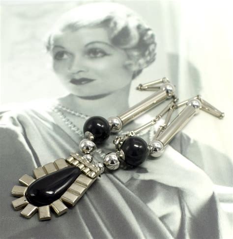 Antiques Atlas - Art Deco Modernist Ladies Necklace By Jakob Bengel | Womens necklaces ...