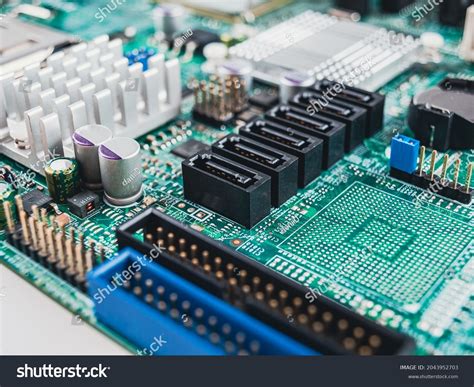 Connectors Sata Ports Connecting Data Drives Stock Photo 2043952703 ...