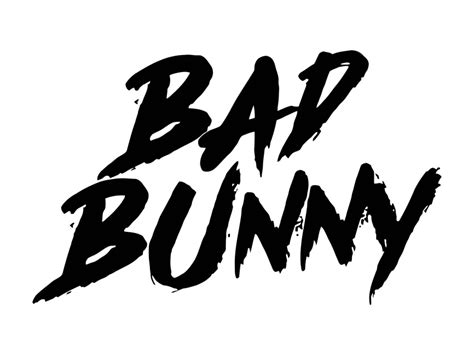 Bad Bunny Wordmark Logo PNG vector in SVG, PDF, AI, CDR format