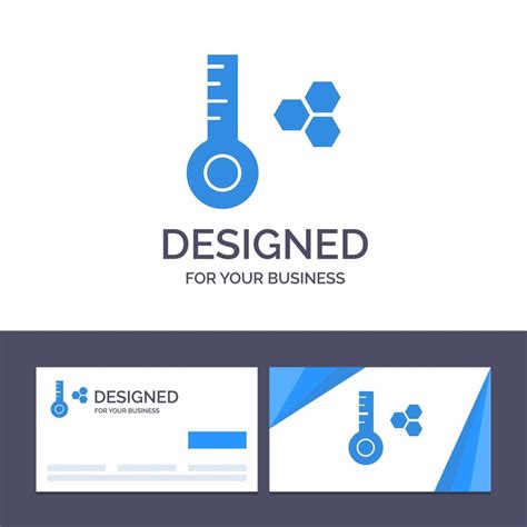 Creative Business Card and Logo template Temperature Temperature Meter Thermometer Vector ...